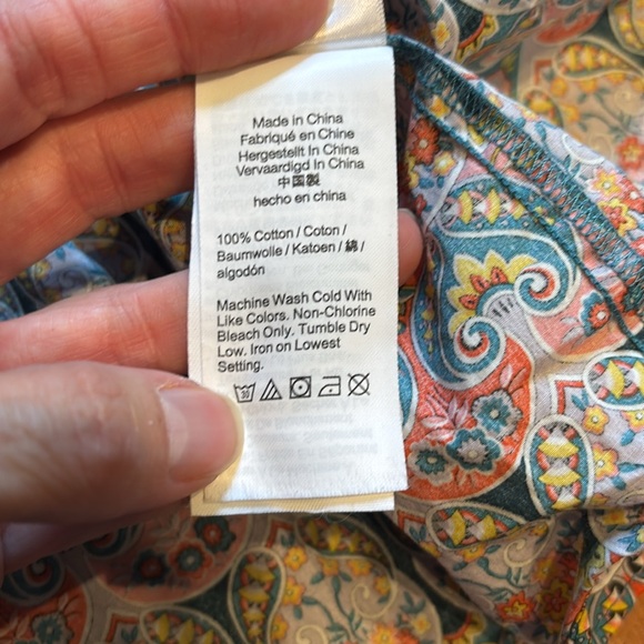 J CREW x Liberty of London M Tie-Waist Cotton Top Giorgia Duke Print - Picture 11 of 12